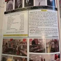 Historical overview featuring prominent figures and a retail space with merchandise. Relevant to a discussion on local history and community.